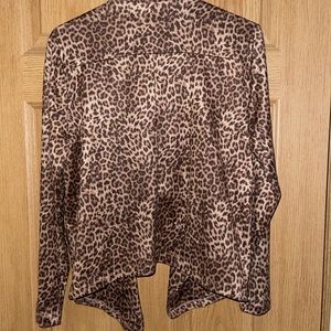 BB DAKOTA Women's Leopard Print Suede Jacket